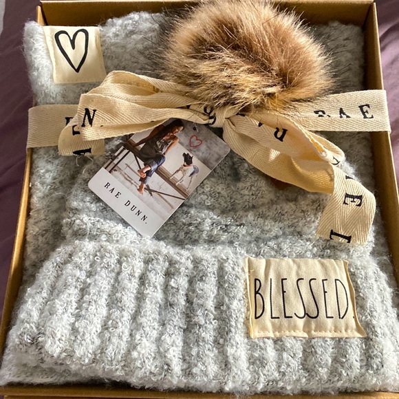 Rae Dunn Blessed Hat & Scarf Boxed Set